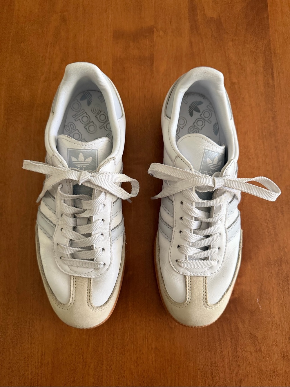 Adidas Samba OG shoe white/ halo blue stripes - Picture 2 of 5